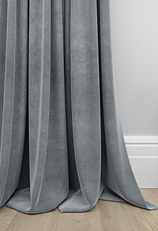 Velvet Opulence (Blackout), Storm Grey - Made to Measure Curtains